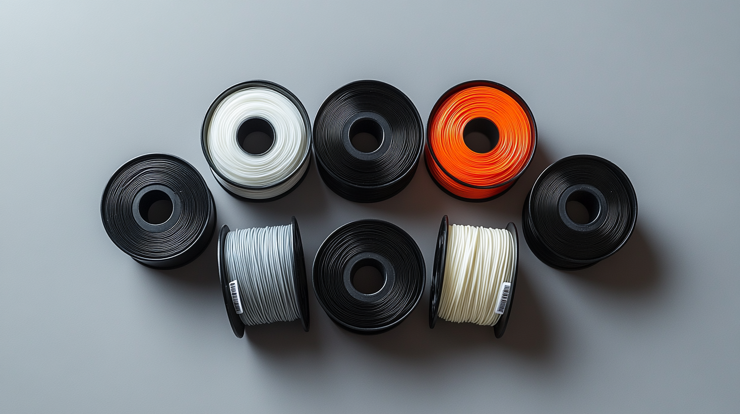 Six PLA filament spools arranged in a flat-lay — best PLA filament 2026